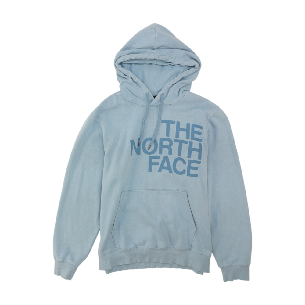 Blue Solid Hoodie Pullover