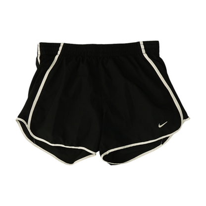 Black Solid Active Shorts