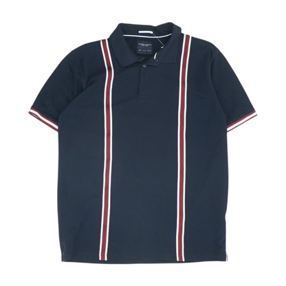 Navy Solid Short Sleeve Polo