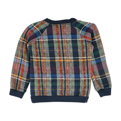 Multi Plaid Sweatshirt Pullover