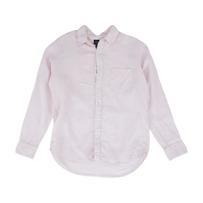 Pink Abstract Long Sleeve Button Down