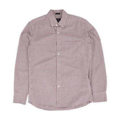 Red Check Long Sleeve Button Down
