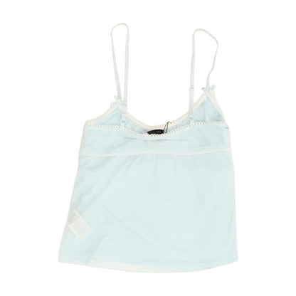 Blue Solid Pajama Top