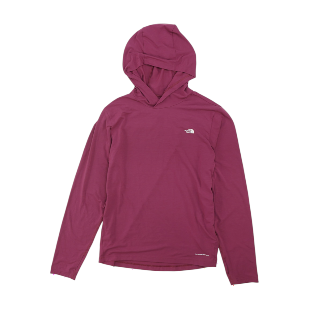 Purple Solid Hoodie Pullover