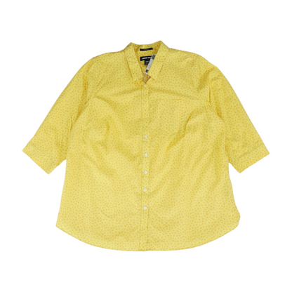 Yellow Plus Floral Button Down
