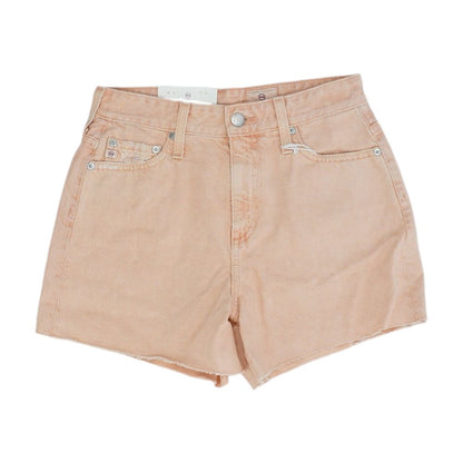 Peach Denim Shorts