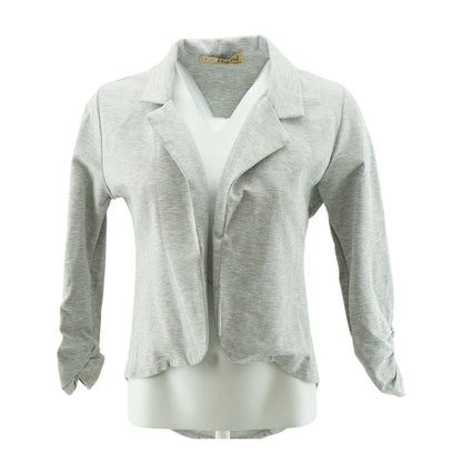 Gray Solid Blazer