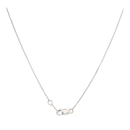 Sterling Silver Synthetic Ruby Pendant Necklace