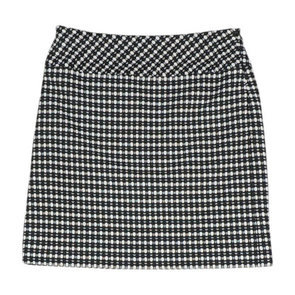 Black Geometric Mini Skirt