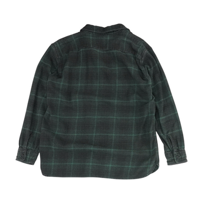 Green Plaid Flannel Button Down