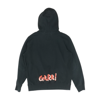 Black Solid Hoodie Pullover