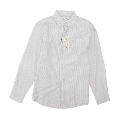 White Check Long Sleeve Button Down