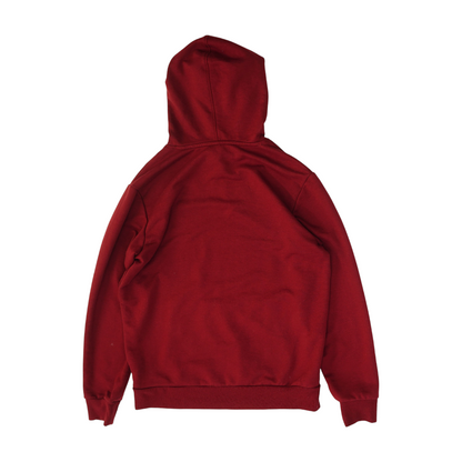 Red Solid Hoodie Pullover