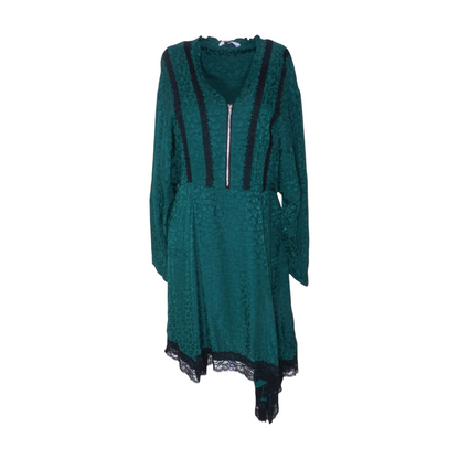 Green Animal Print Mini Dress