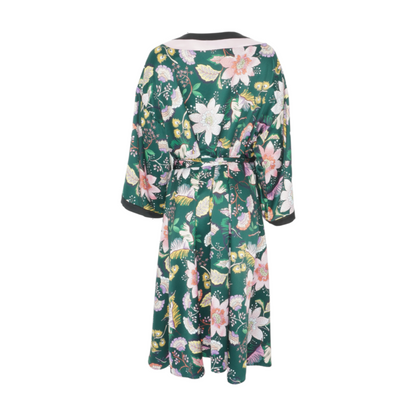 Green Plus Floral Midi Dress