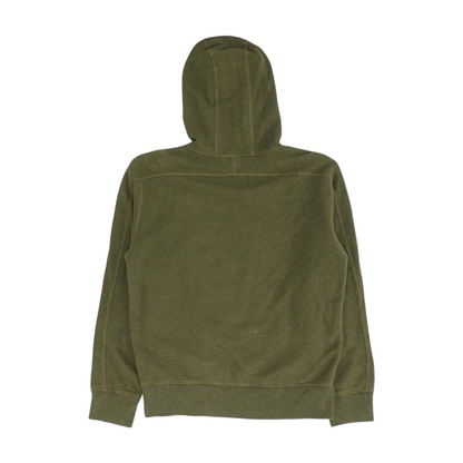Green Solid Hoodie Pullover