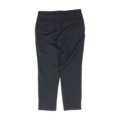 Navy Solid Dress Pants