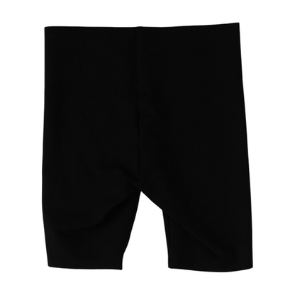 Black Solid Active Shorts