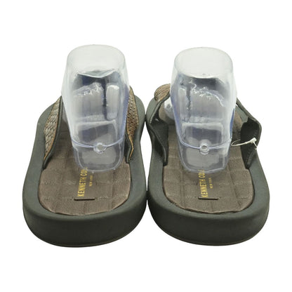 Brown Leather Flip Flop Sandals