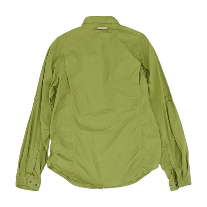 Green Solid Button Down