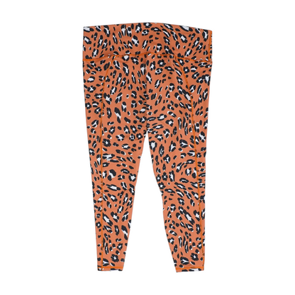Rust Plus Animal Print Active Leggings
