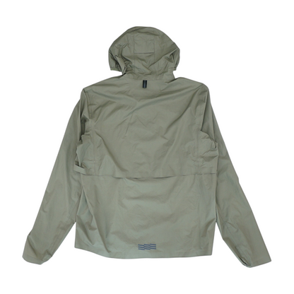 Green Solid Rain Jacket