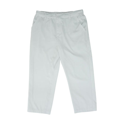 White Solid Chino Pants