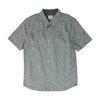 Gray Print Short Sleeve Button Down