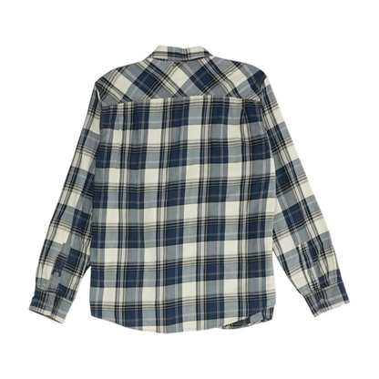 Blue Plaid Long Sleeve Button Down