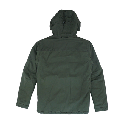 Green Solid Rain Jacket