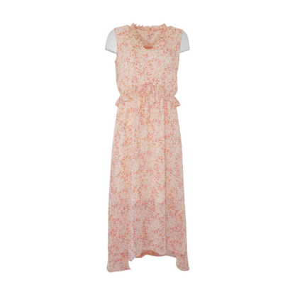 Pink Floral Maxi Dress