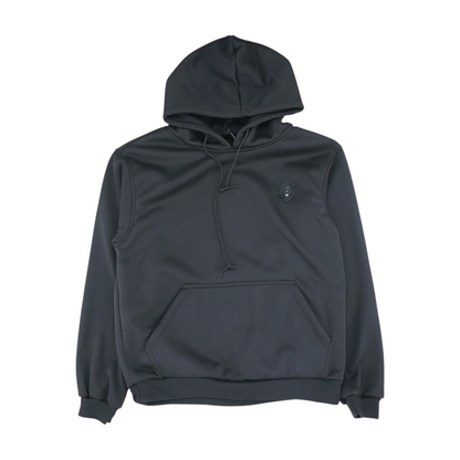 Black Solid Hoodie Pullover
