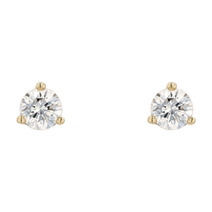 3/4 ctw 14K Yellow Gold Diamond Stud Earrings