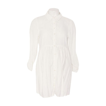 White Maternity Button Down