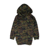 Green Plus Size Camo Rain Coat