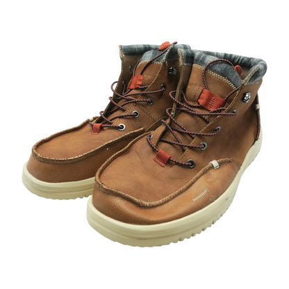 Tan Lace-Up Casual Shoes