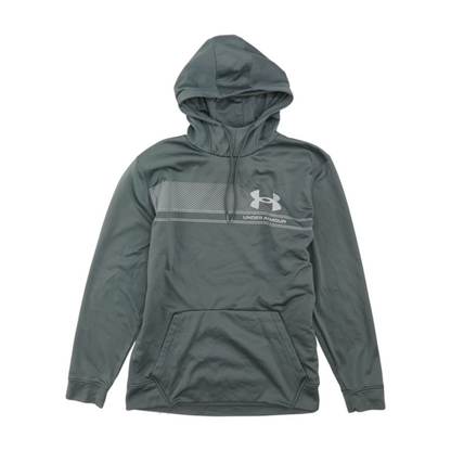 Gray Solid Hoodie Pullover