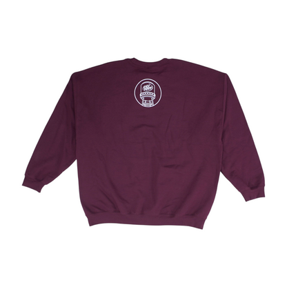 Maroon Solid Sweatshirt Pullover