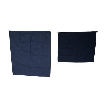 Navy Prada Dustbag Bundle 2pc-1 Large, 1 Medium
