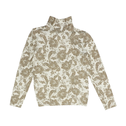 Gray Print Blouse