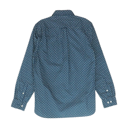 Blue Paisley Long Sleeve Button Down