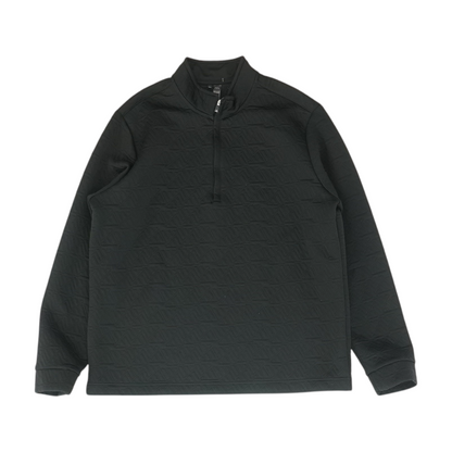 Black Solid 1/4 Zip Pullover