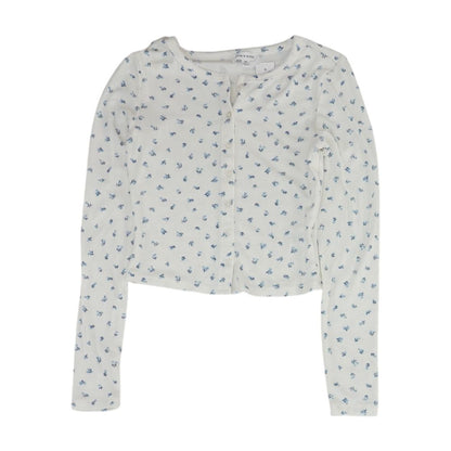 White Floral Blouse