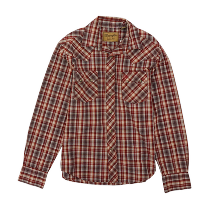 Red Plaid Long Sleeve Button Down