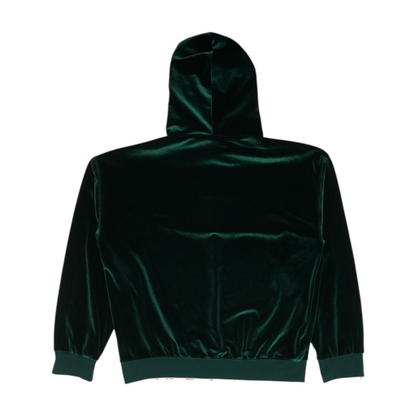 Green Solid Hoodie Pullover