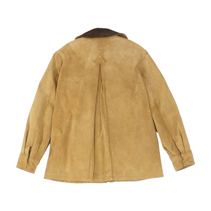 Brown Solid Leather Jacket
