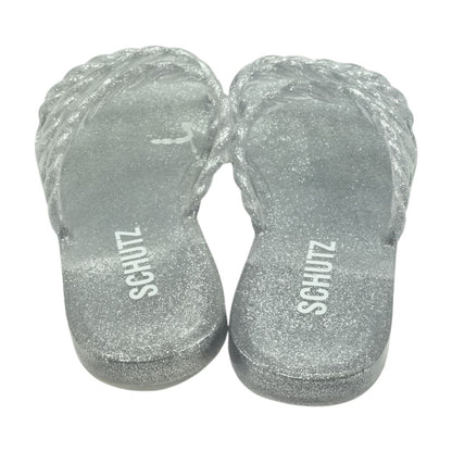 Silver Flat Sandals