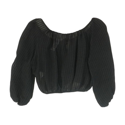Black Cropped Blouse