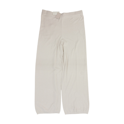 Beige Solid Pajama Bottom