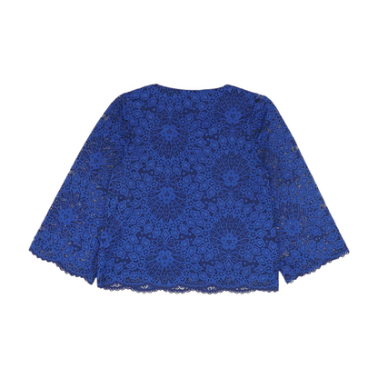 Navy Floral Blouse